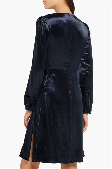 prada velvet dress|PRADA Ruched velvet dress .